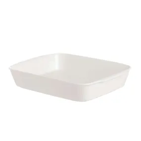 23x18cm Baking Dish Square Porcelain with Handles