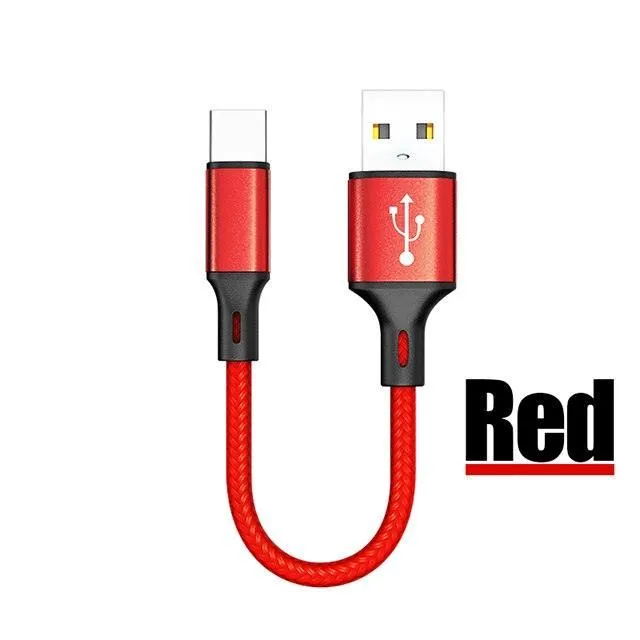 25cm USB C Fast Charging Cable - Ultimate Portable Charger for Huawei P30, P40 & Samsung Devices
