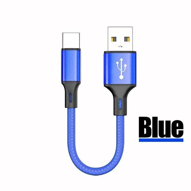 25cm USB C Fast Charging Cable - Ultimate Portable Charger for Huawei P30, P40 & Samsung Devices