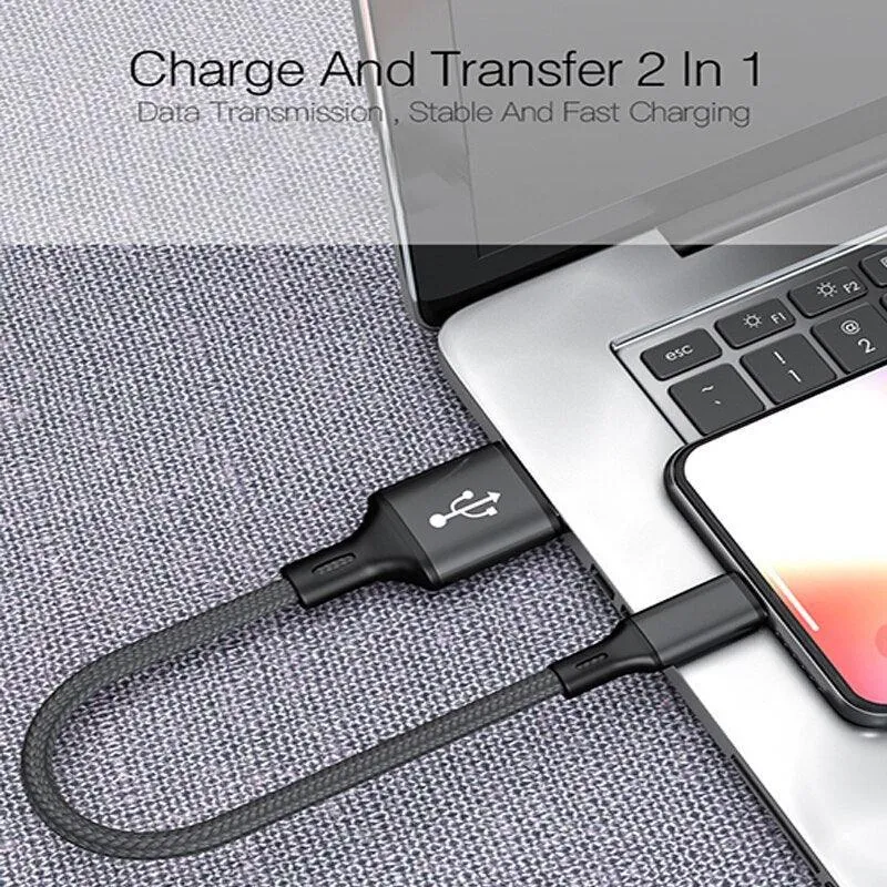25cm USB C Fast Charging Cable - Ultimate Portable Charger for Huawei P30, P40 & Samsung Devices