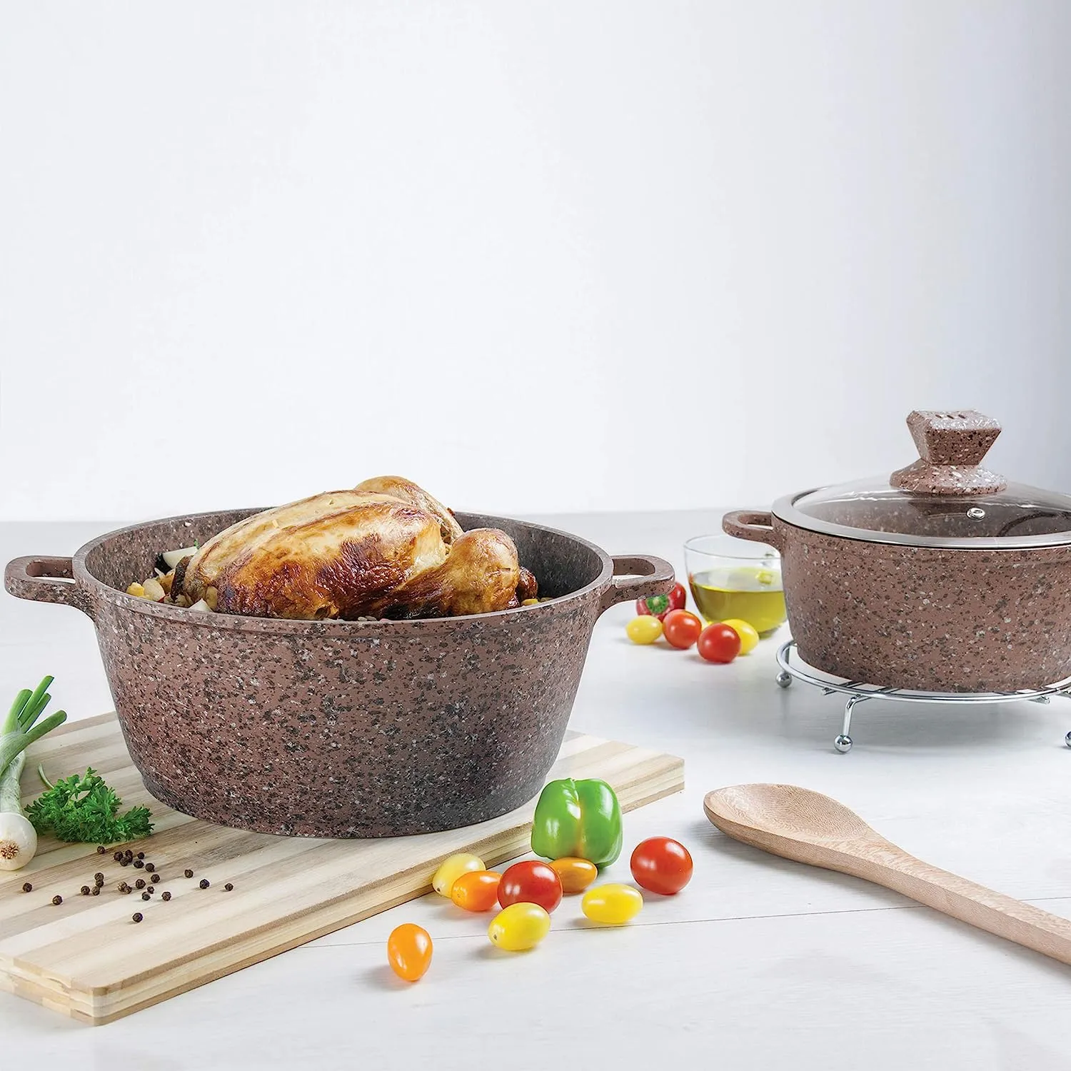 5-Pieces Of Ceramic Cookware Set With Nonstick Coating 986998