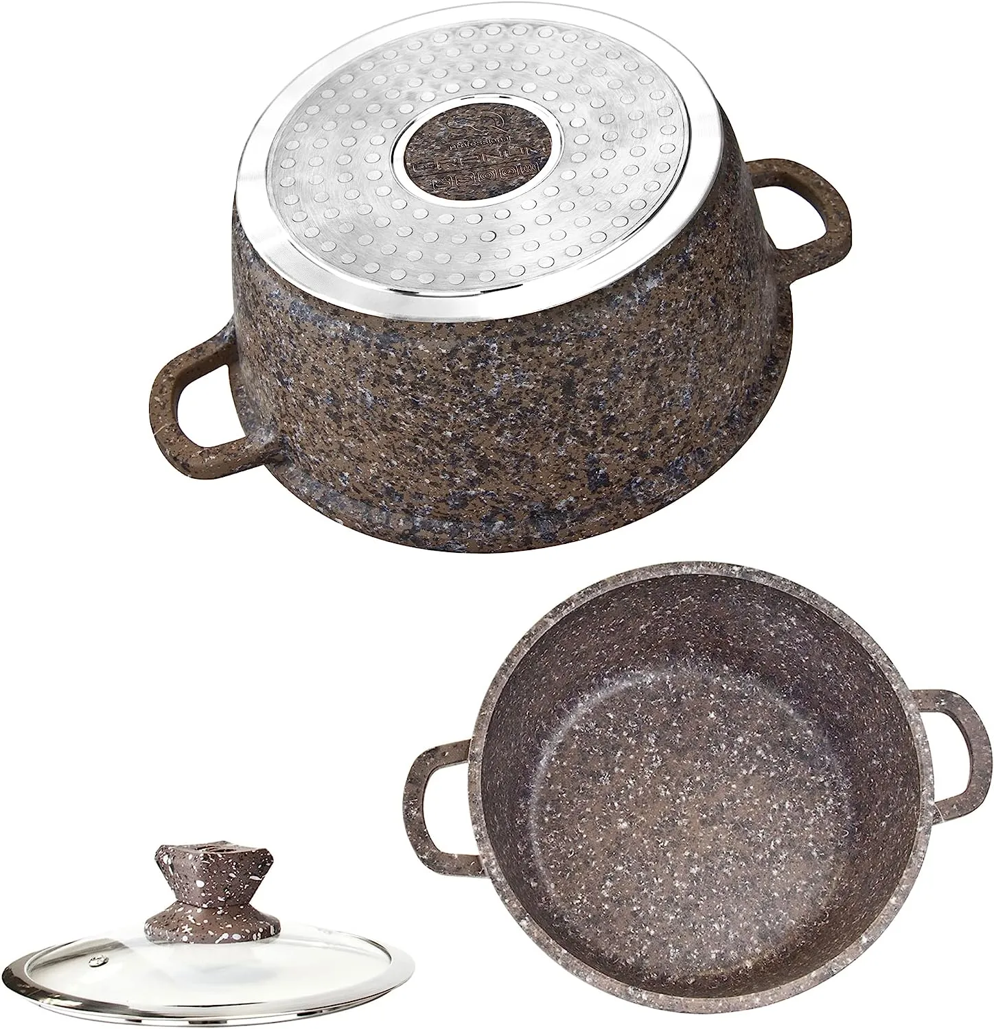 5-Pieces Of Ceramic Cookware Set With Nonstick Coating 986998