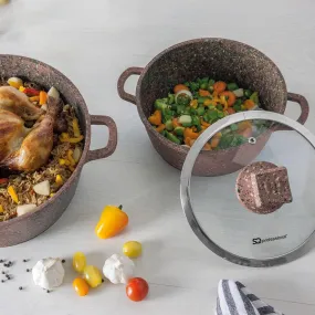 5-Pieces Of Ceramic Cookware Set With Nonstick Coating 986998