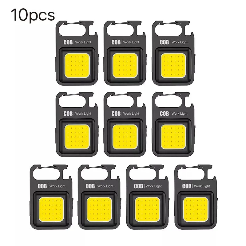 5/10/20pcs High Power Led Flashlight Portable Pocket Flashlight Key Chain USB Rechargeable for Outdoor Camping