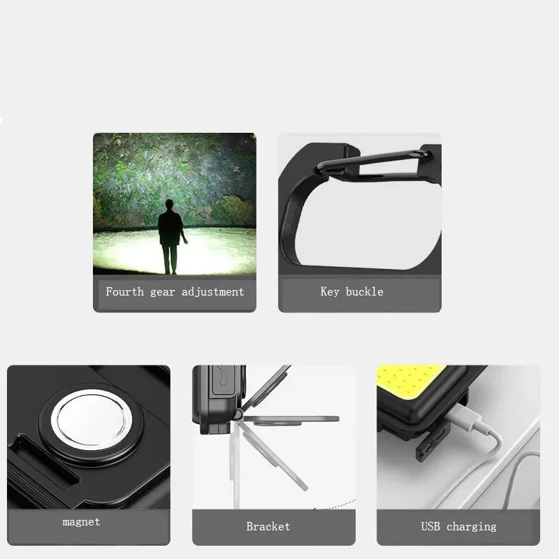 5/10/20pcs High Power Led Flashlight Portable Pocket Flashlight Key Chain USB Rechargeable for Outdoor Camping