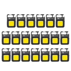 5/10/20pcs High Power Led Flashlight Portable Pocket Flashlight Key Chain USB Rechargeable for Outdoor Camping