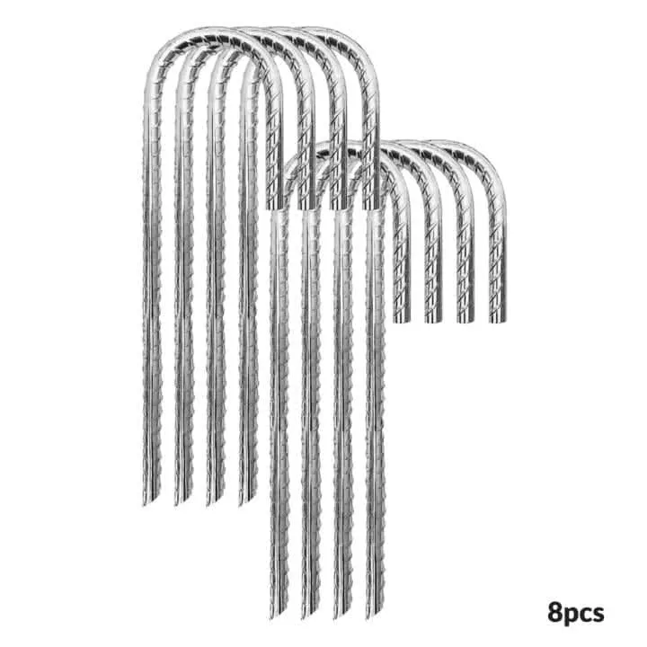 8pc Metal Giant Ground Stakes