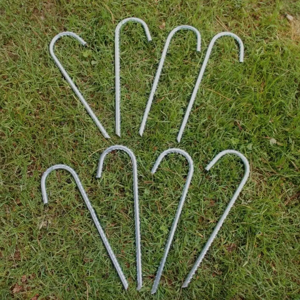 8pc Metal Giant Ground Stakes
