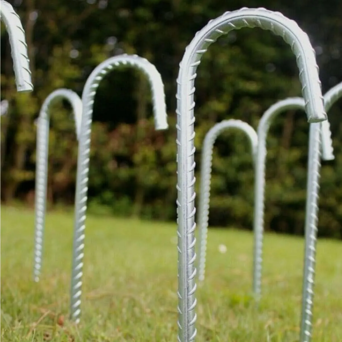 8pc Metal Giant Ground Stakes