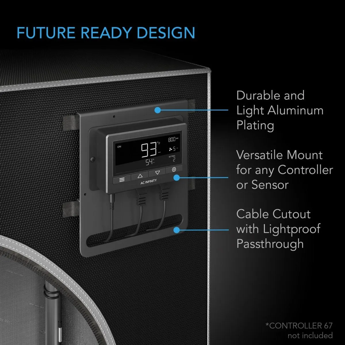 AC Infinity CLOUDLAB 722 Advance Grow Tent 24" X 24" X 72"