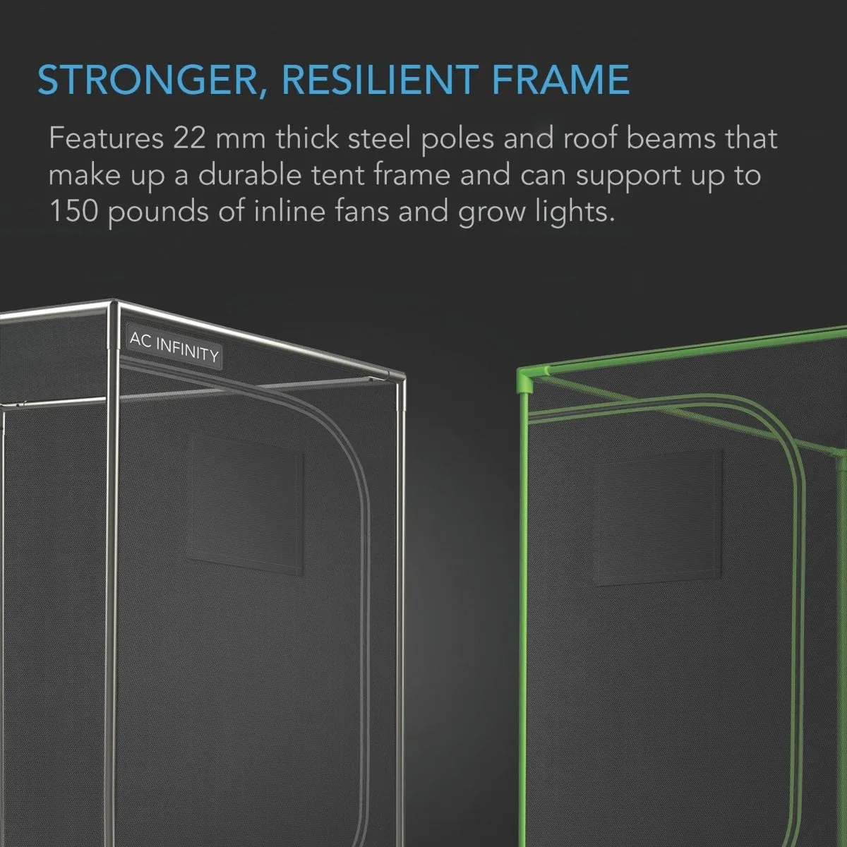 AC Infinity CLOUDLAB 722 Advance Grow Tent 24" X 24" X 72"