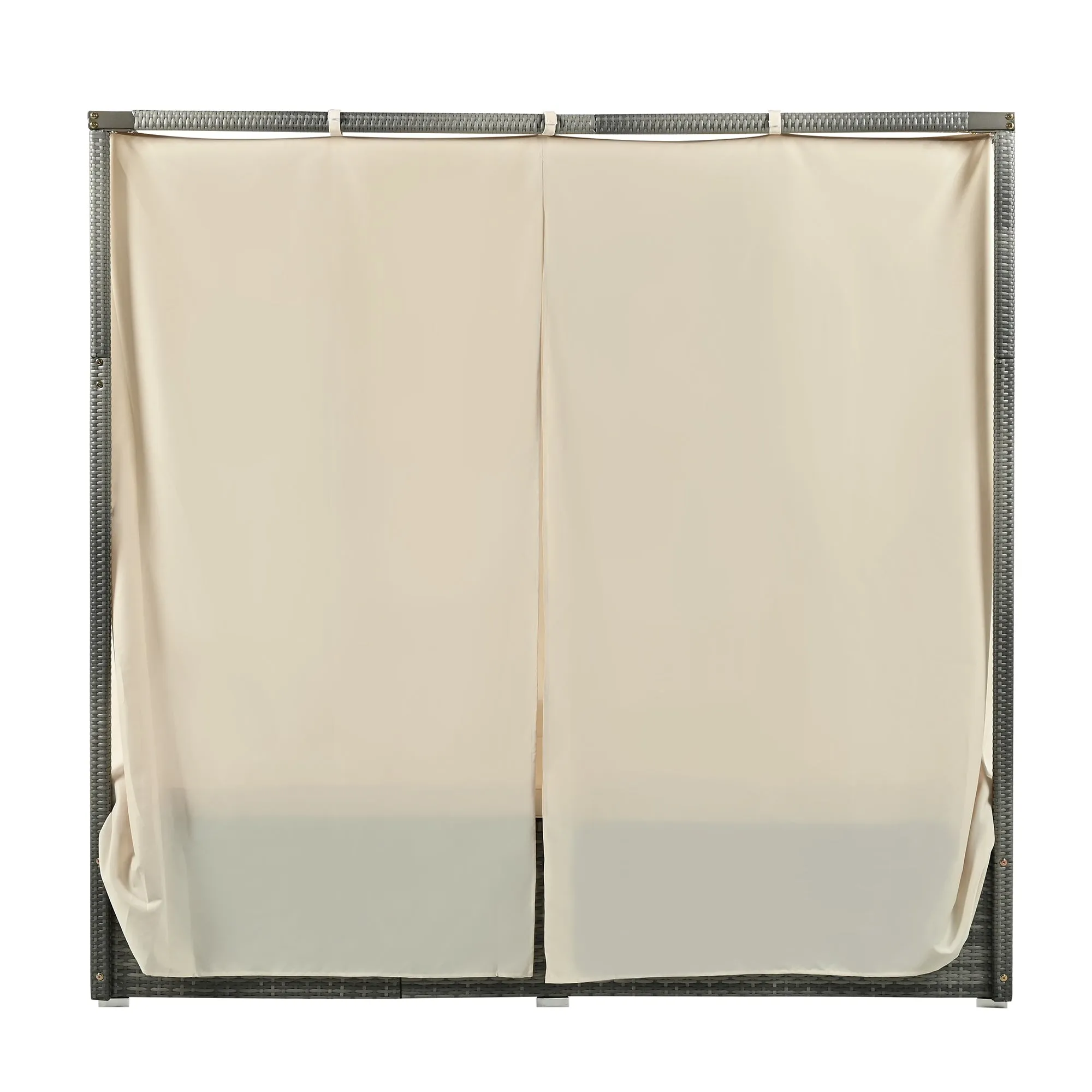 Adjustable Sun Bed with Curtain, High Comfort, 3 Colors - Relax in Style & Comfort