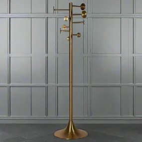 Aged Brass Ultimate Coat Stand H: 190 cm