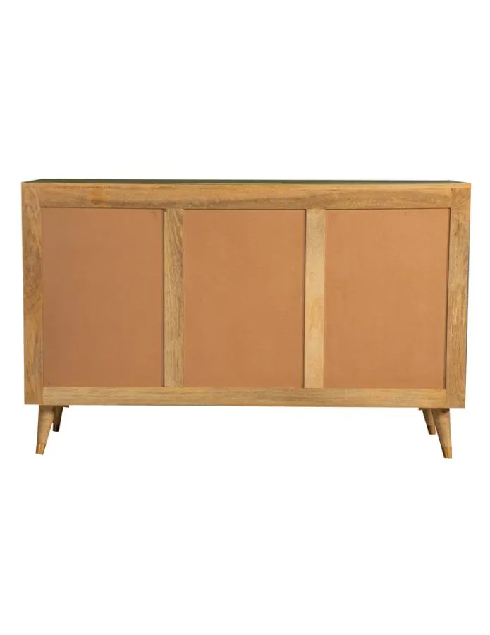 Alyssum 3-door Mango Wood Accent Cabinet - Natural