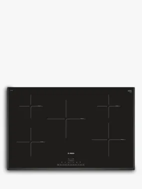 Bosch PIV851FB1EKIT 80.2cm Induction Hob with Free Pan Set - Black
