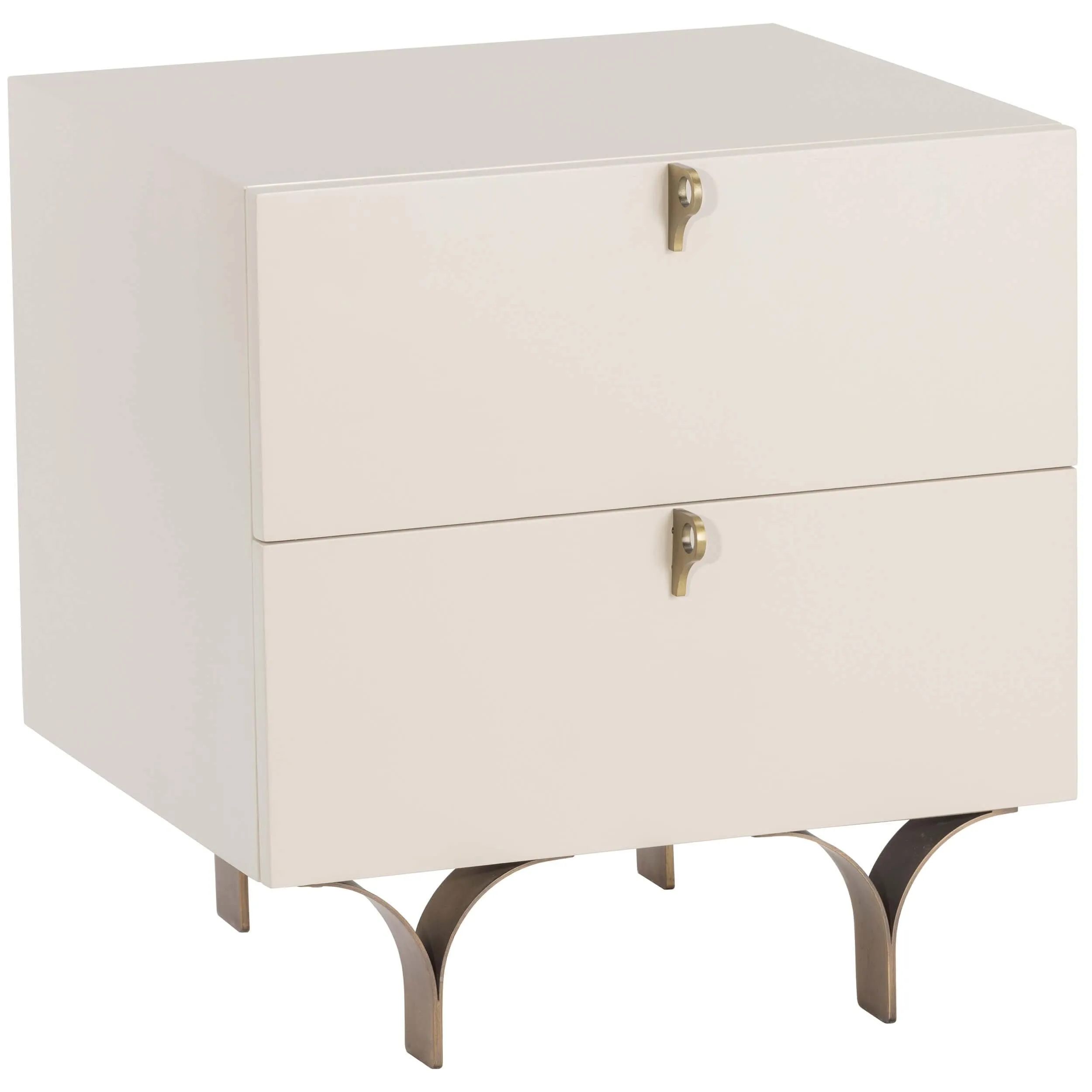 Celine Small Nightstand, Cream
