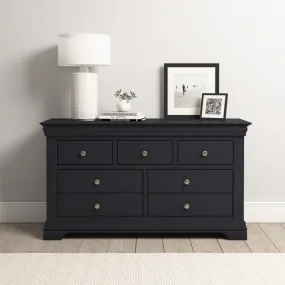 Chalbury 3 Over 4 Chest of Drawers in Dusky Black
