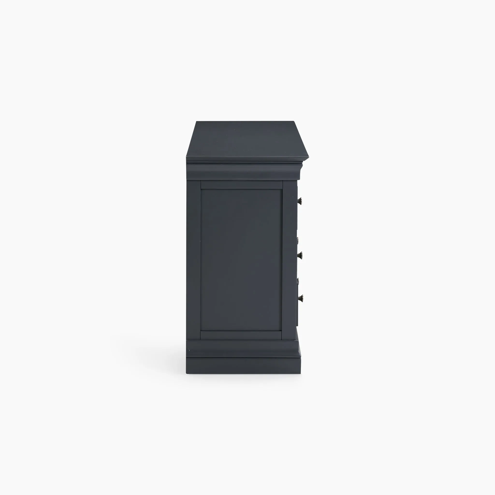 Chalbury 3 Over 4 Chest of Drawers in Dusky Black
