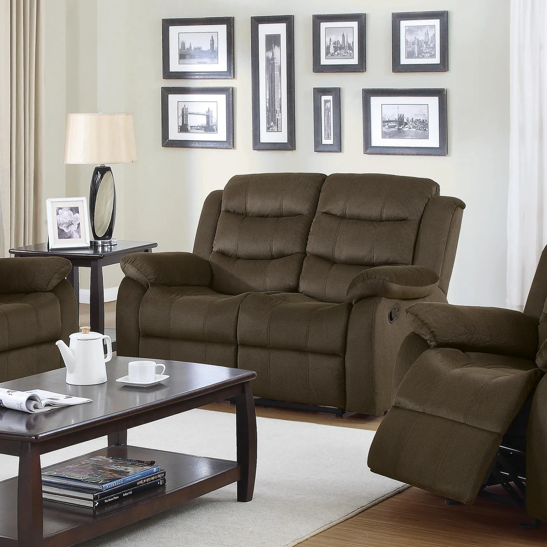 Coaster Furniture Rodman Reclining Fabric Loveseat 601882