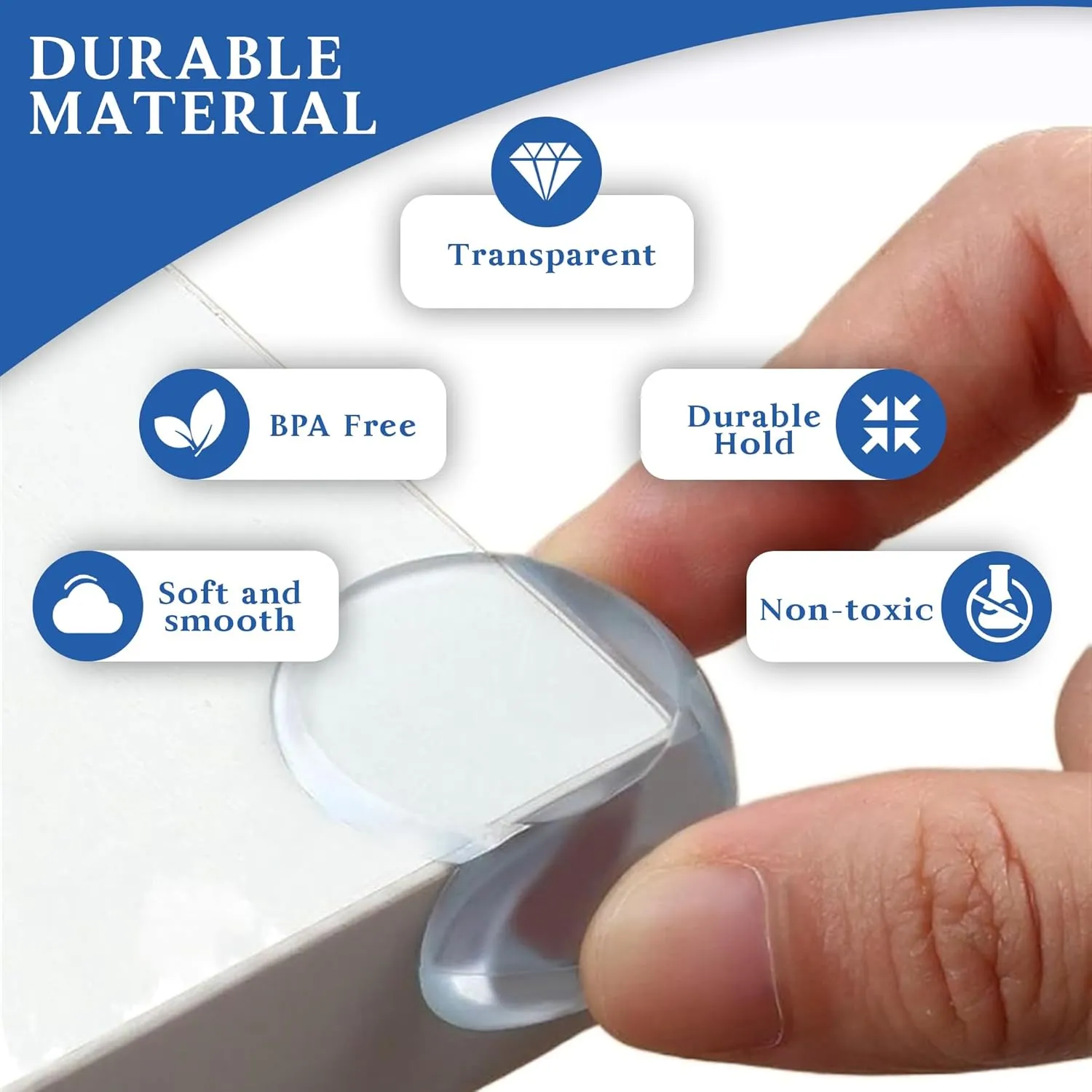 Corner / Edge Guards Clear Corner Protectors (Big 4 Cm / 10 Pcs Set)