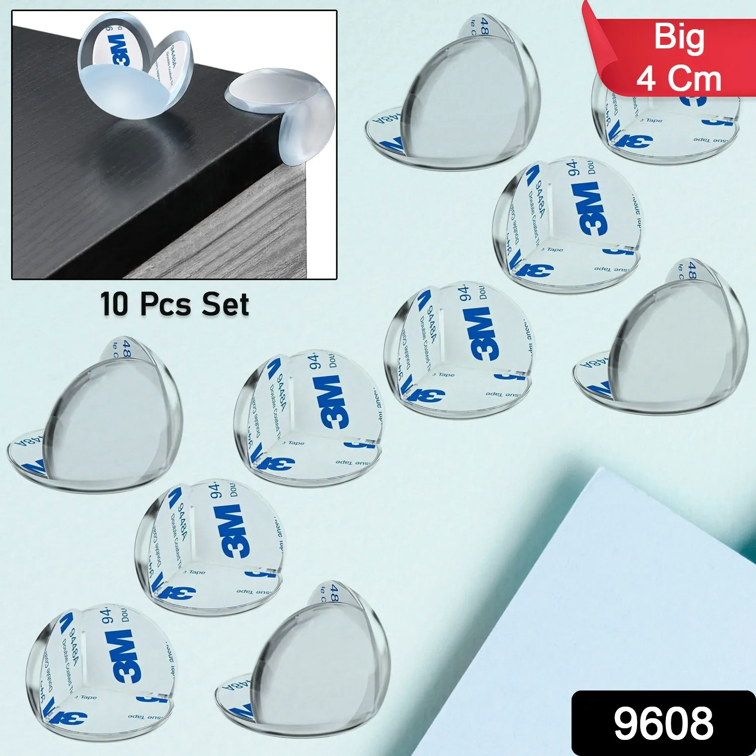 Corner / Edge Guards Clear Corner Protectors (Big 4 Cm / 10 Pcs Set)