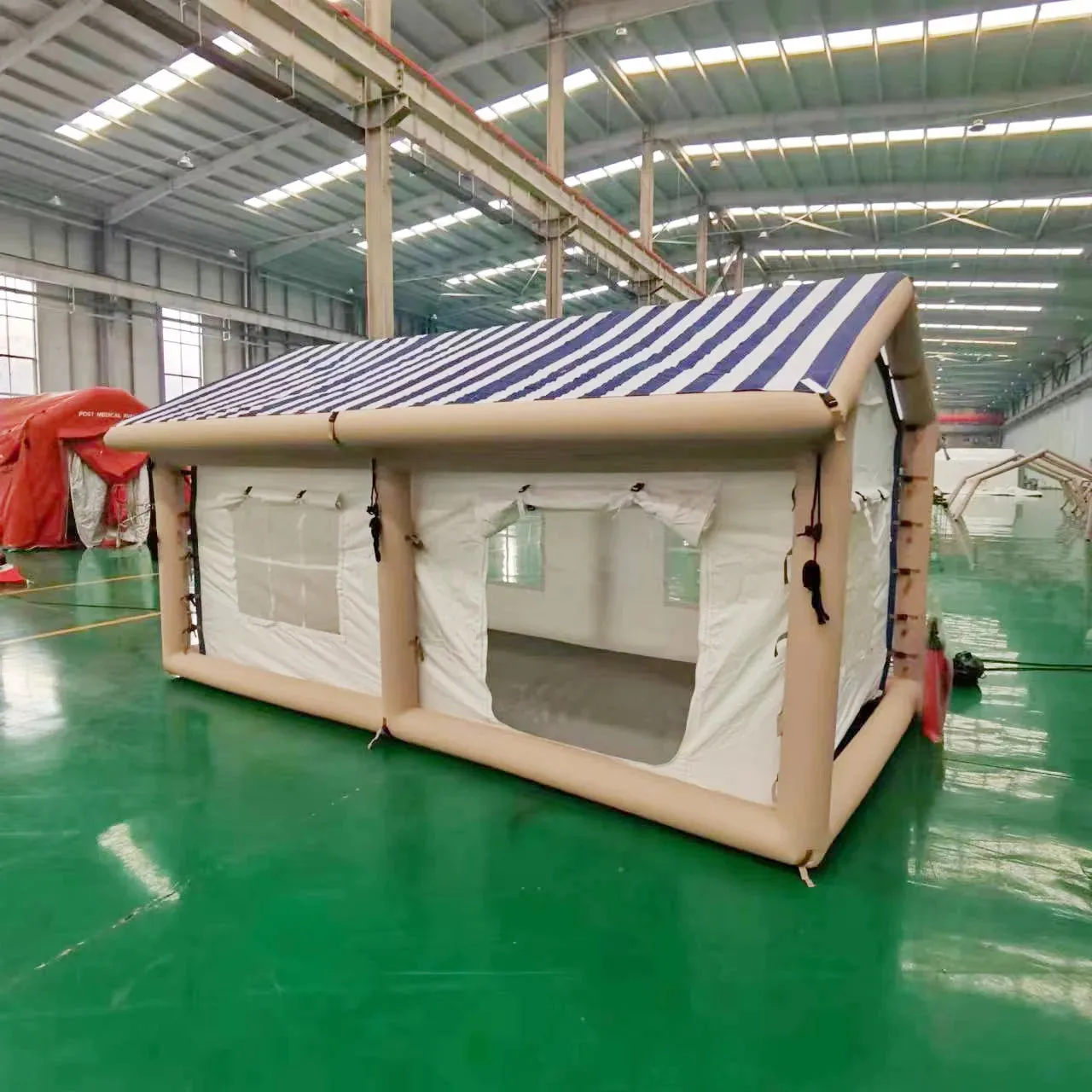 Custom Multi Persons Large luxury Waterproof Inflatable House Air Tent Outdoor Inflatable Camping Tent