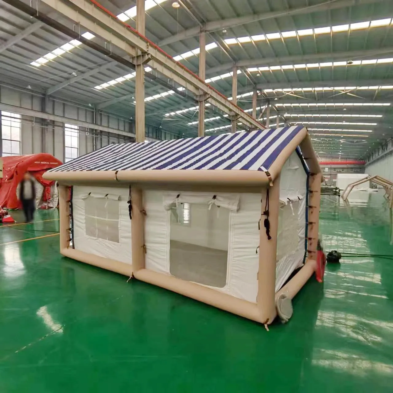 Custom Multi Persons Large luxury Waterproof Inflatable House Air Tent Outdoor Inflatable Camping Tent