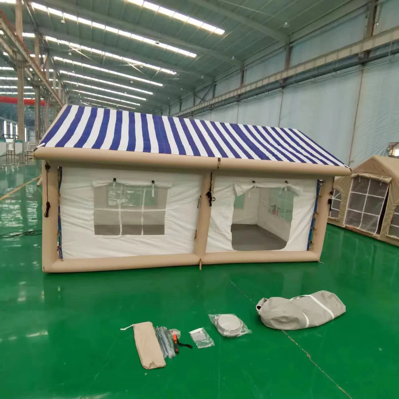 Custom Multi Persons Large luxury Waterproof Inflatable House Air Tent Outdoor Inflatable Camping Tent
