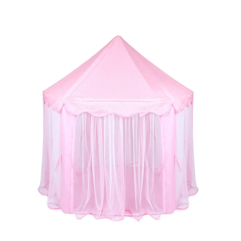Cute Hexagon Playhouse Girls Princess Castle Children Kids Large Indoor Play Tent