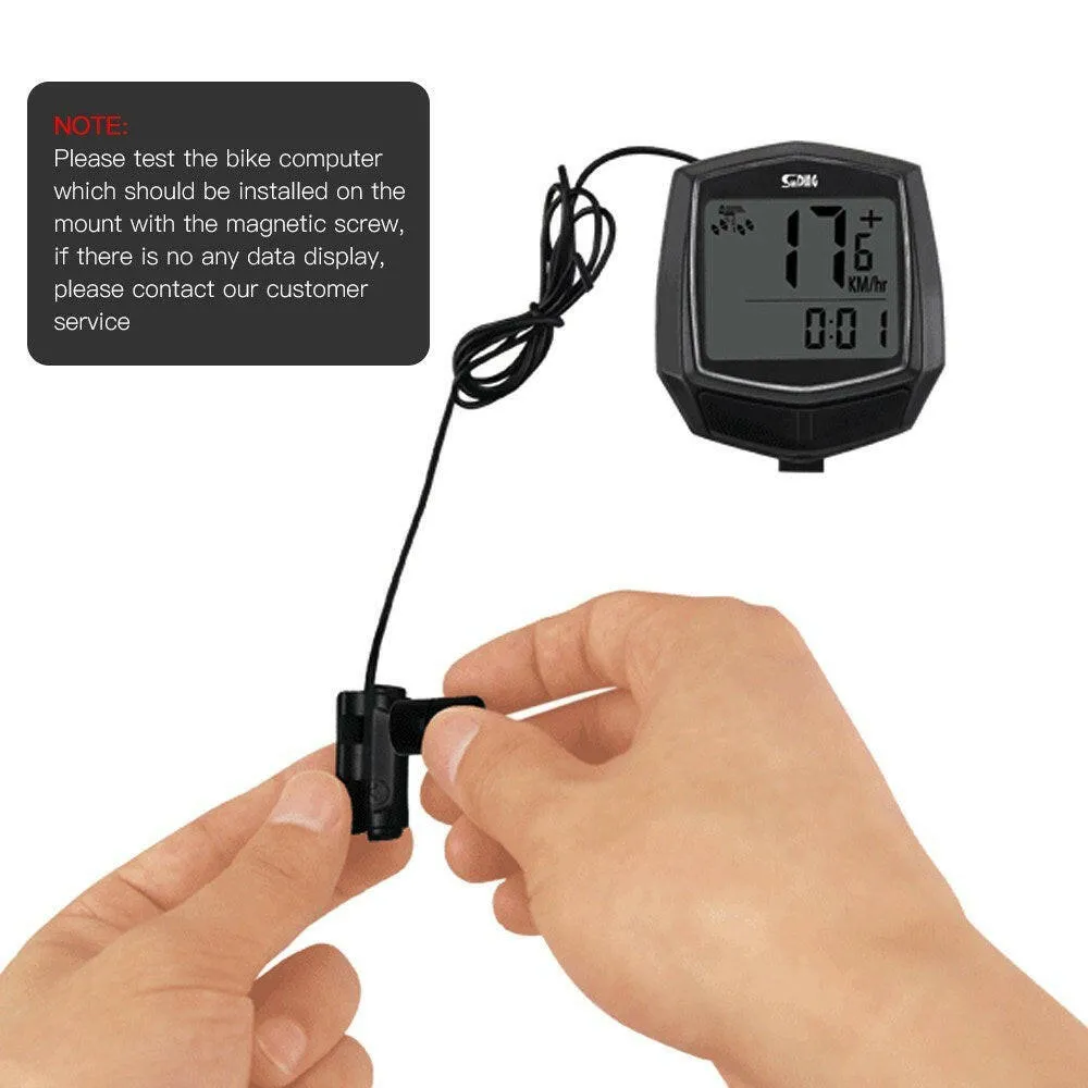 Cycling Computer Wired Type Bike Computer Rainproof LCD Screen Bicycle Computer