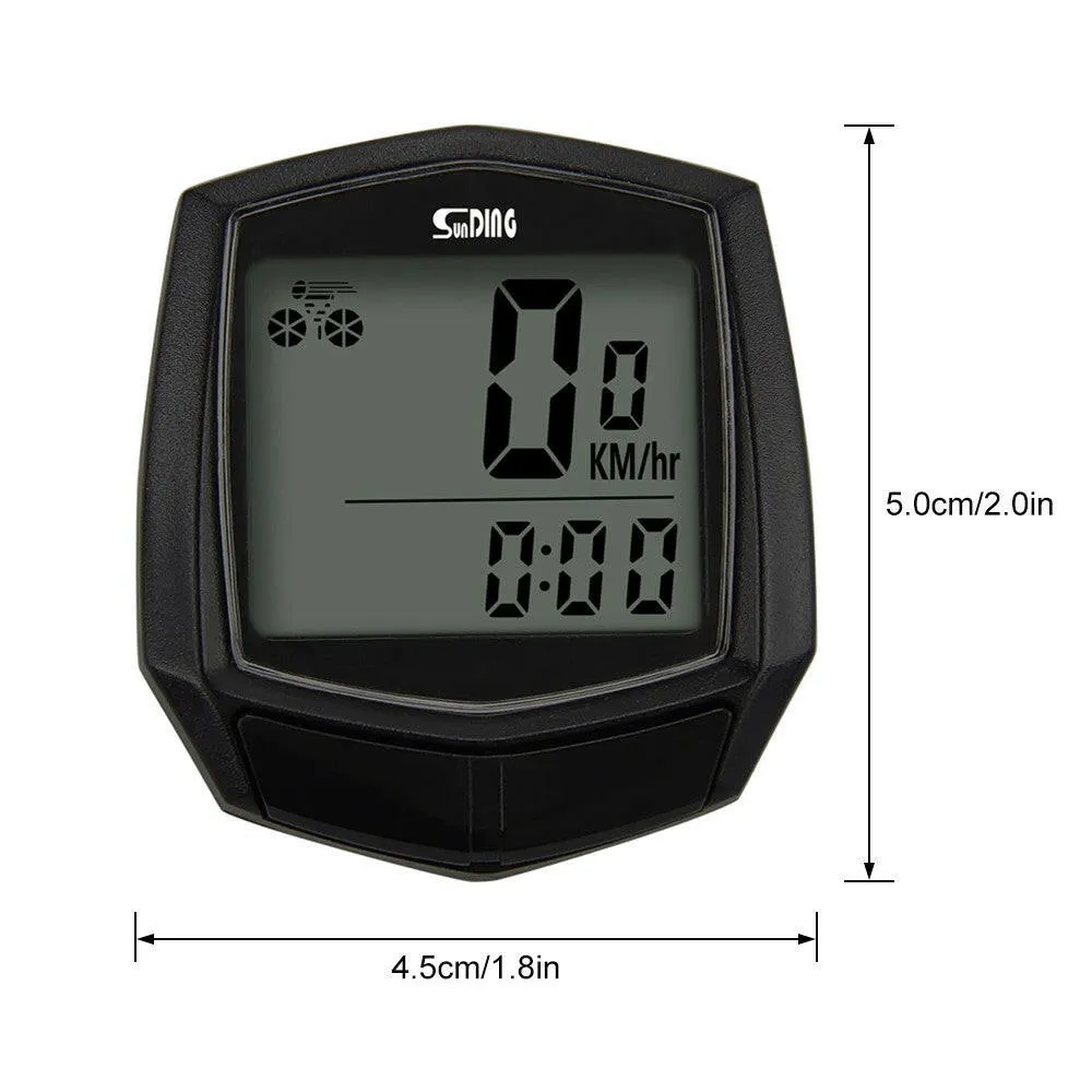 Cycling Computer Wired Type Bike Computer Rainproof LCD Screen Bicycle Computer