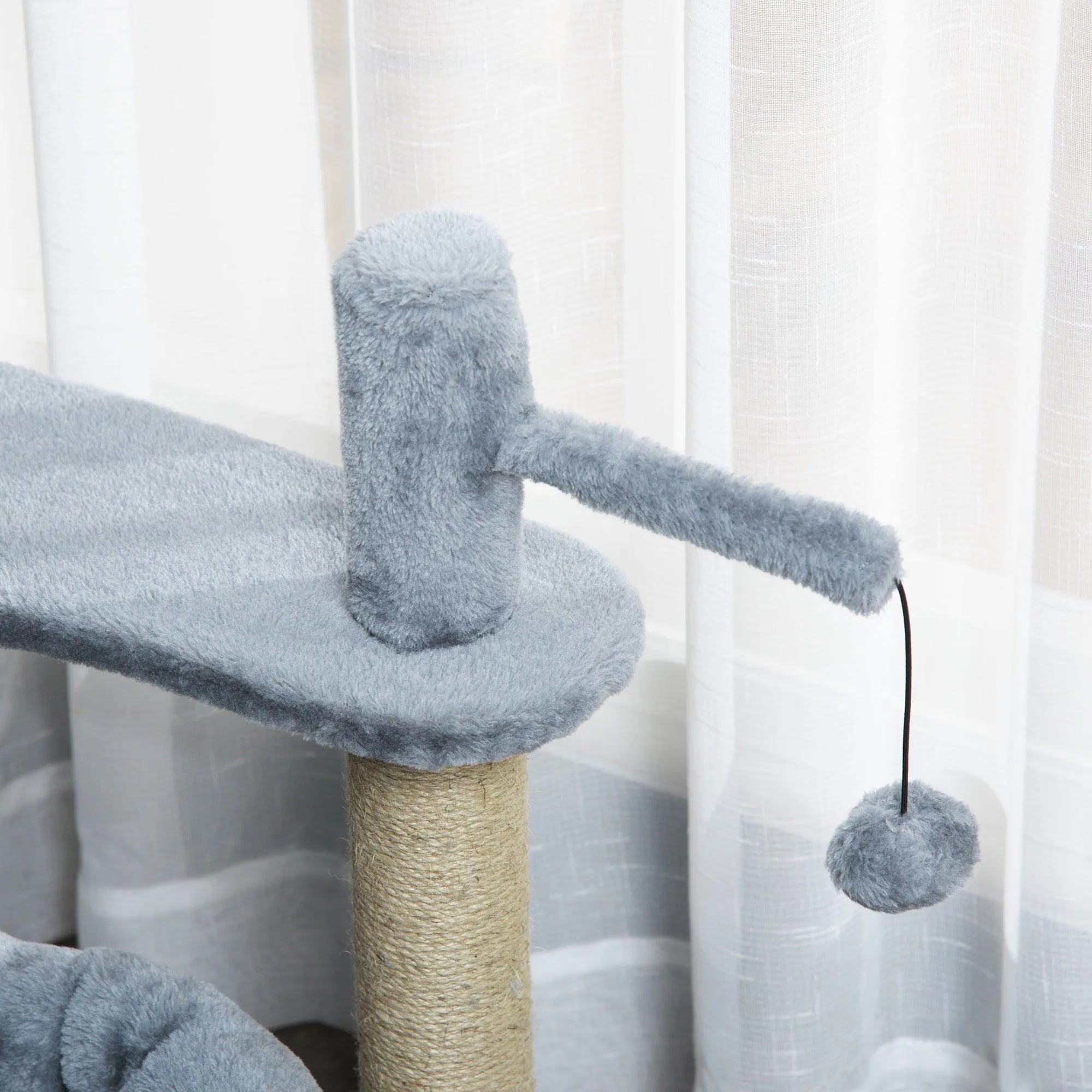 Deluxe Cat Activity Center Tower, 87cm - Grey