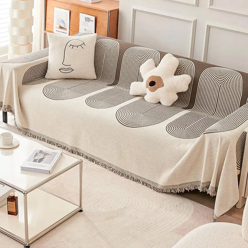 Double-Sided Chenille Couch Slipcovers for Ultimate Comfort