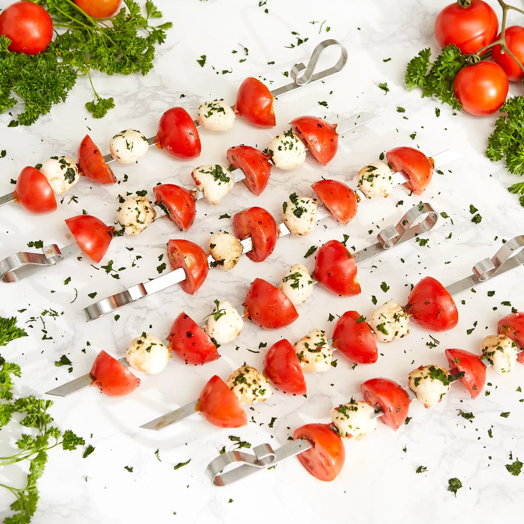 Endurance Stainless Steel Flat Skewers Set Of 6