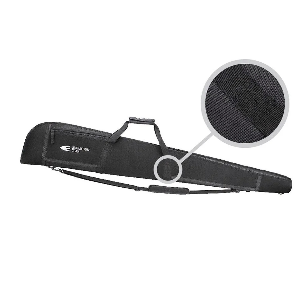 Evolution Gear 53 Inch Shotgun Soft Case Bag with 1680D Tough Fabric Black