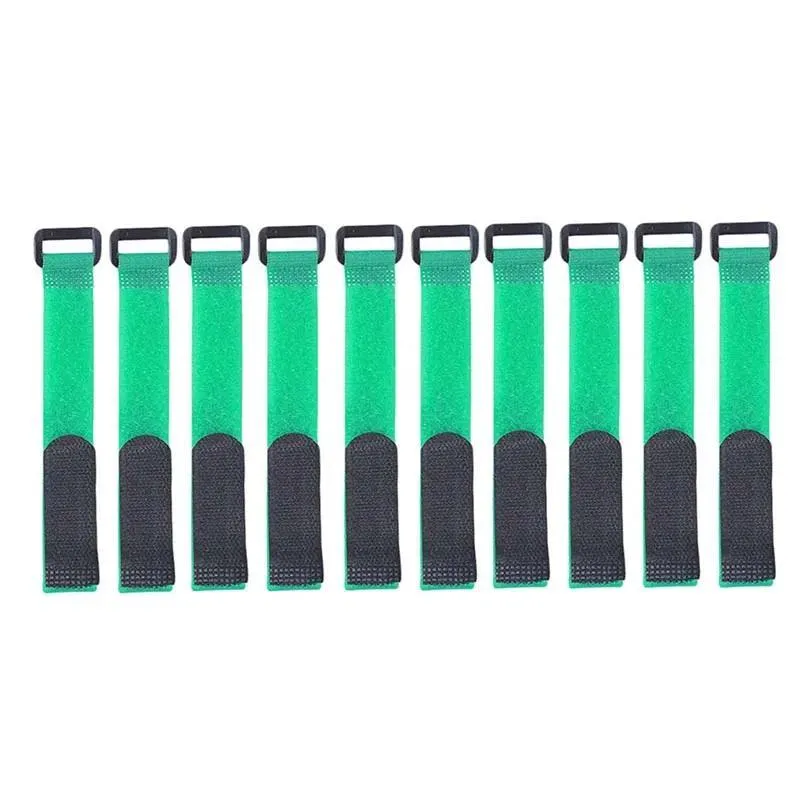 Fishing Rod Straps, Adjustable and Reusable, Durable Nylon, Keeps Rods Organized, Versatile for Gear and Cables, 10 Pieces Per Set