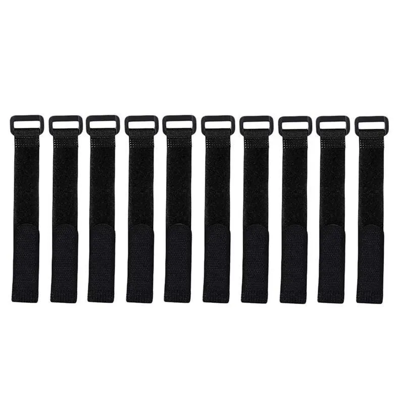 Fishing Rod Straps, Adjustable and Reusable, Durable Nylon, Keeps Rods Organized, Versatile for Gear and Cables, 10 Pieces Per Set