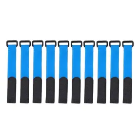 Fishing Rod Straps, Adjustable and Reusable, Durable Nylon, Keeps Rods Organized, Versatile for Gear and Cables, 10 Pieces Per Set