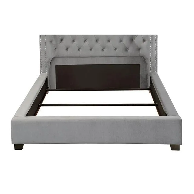 Furniture of America Cayla Queen Upholstered Platform Bed CM7779GY-Q-BED-VN