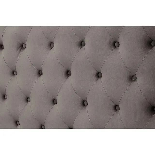 Furniture of America Cayla Queen Upholstered Platform Bed CM7779GY-Q-BED-VN