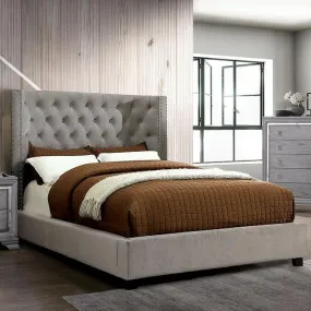 Furniture of America Cayla Queen Upholstered Platform Bed CM7779GY-Q-BED-VN