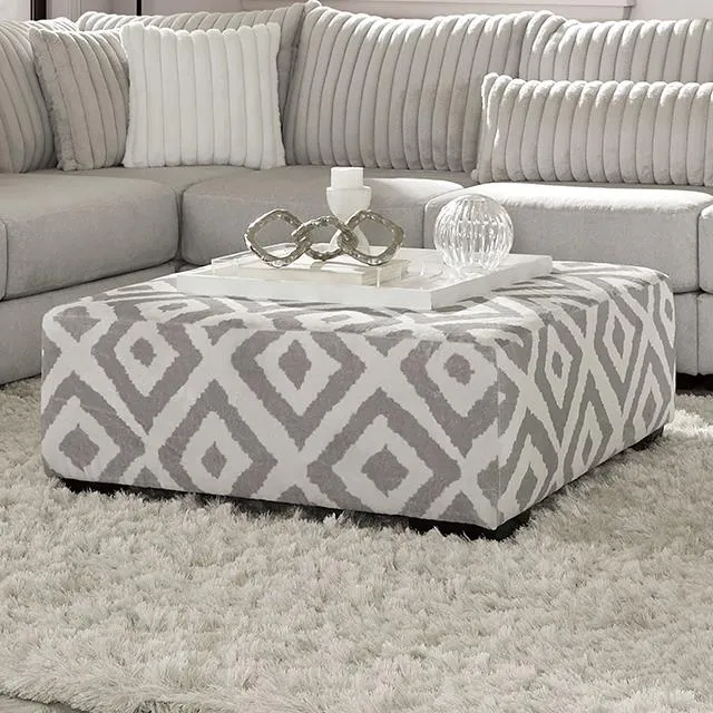 Furniture of America Hermiston Fabric Ottoman SM5171-OT