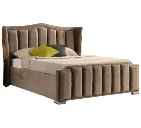 Glendale Ottoman King Size Bed Mink