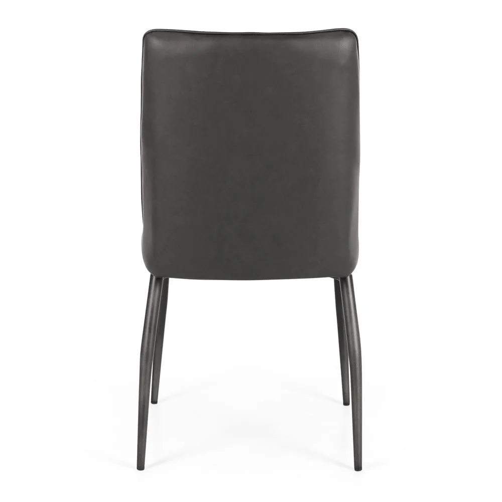 Hansel Dining Chair  - Grey PU