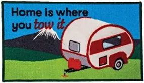 Home Is Where You Tow It Caravan Washable Mat