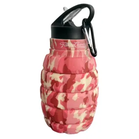 Humble   Hydrated 20oz Pink Camo Water Bottle