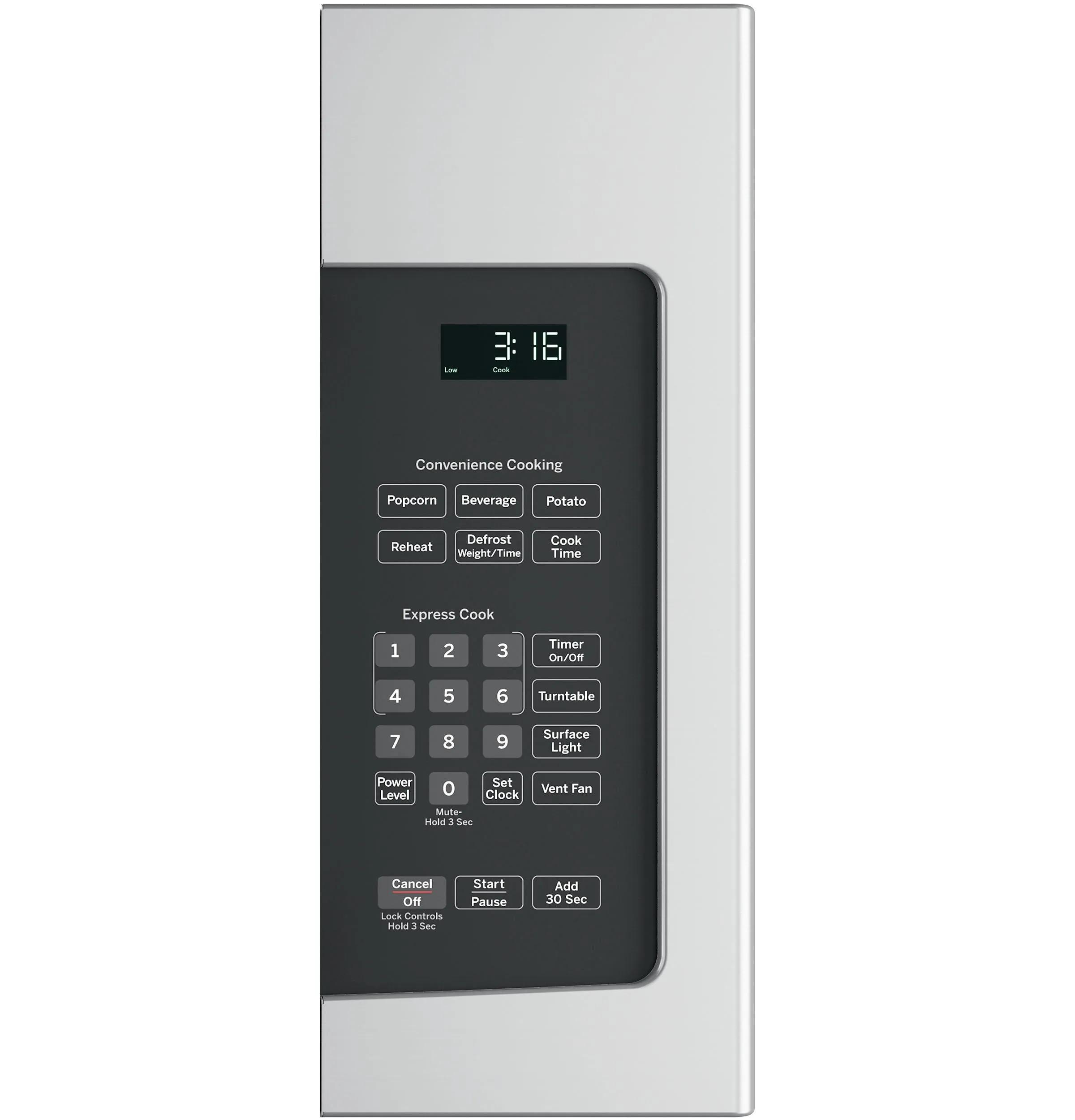 JNM3163RJSS GE® 1.6 Cu. Ft. Over-the-Range Microwave Oven with Recirculating Venting