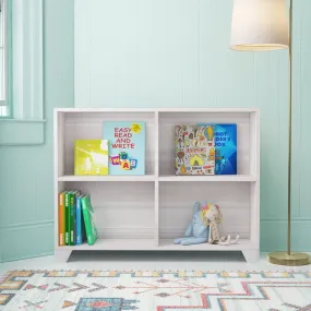 Kids Bookcase: 108x27x82 Wood, Grey by Alhome