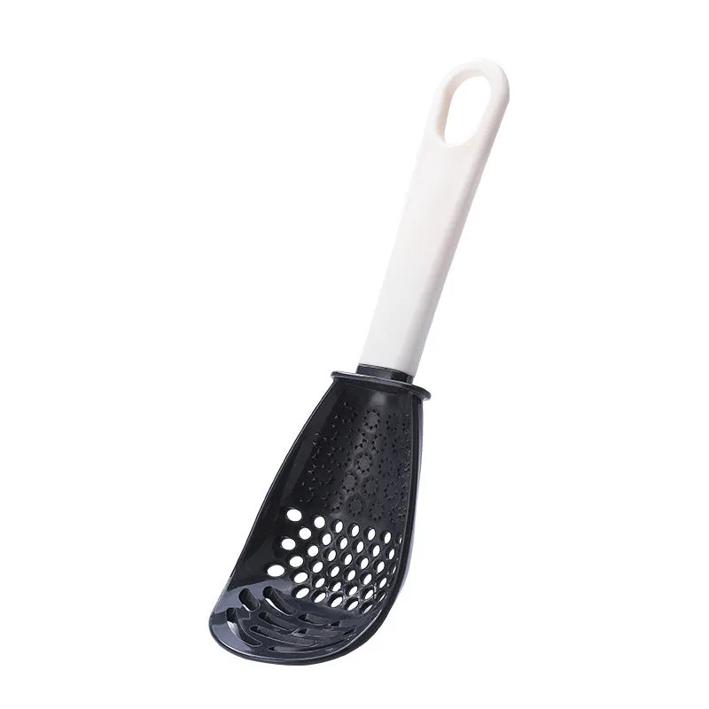 Kitchen Cooking Spoon Grinding Mash Colander Drain Spoon