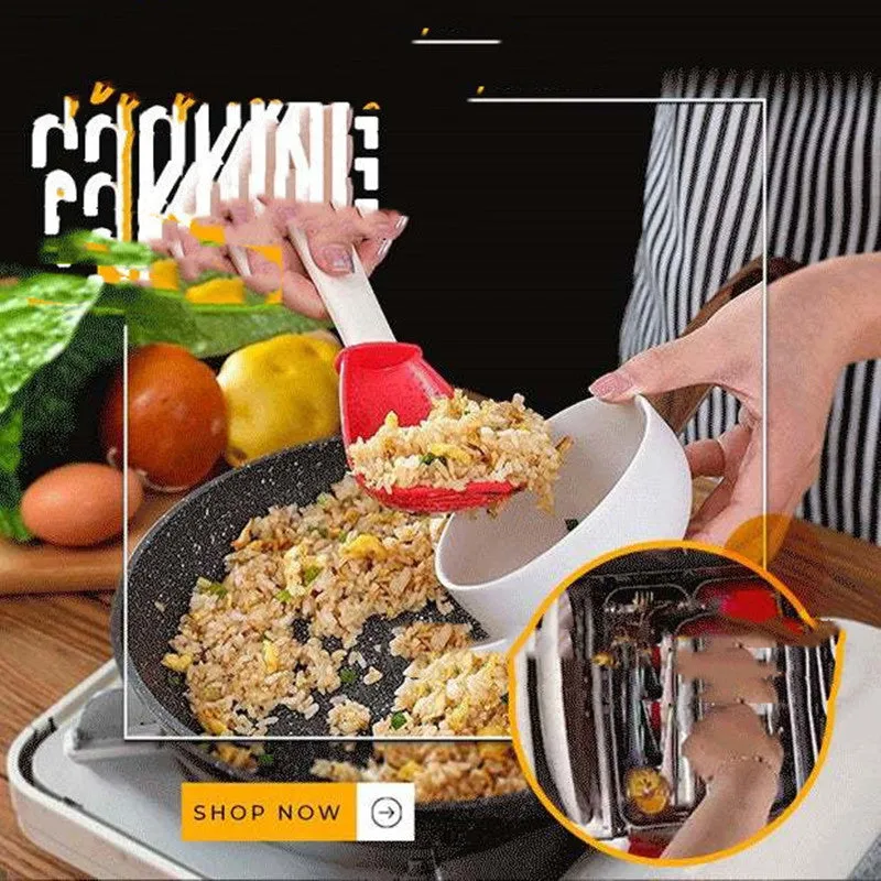 Kitchen Cooking Spoon Grinding Mash Colander Drain Spoon